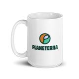 Planeterra White glossy mug